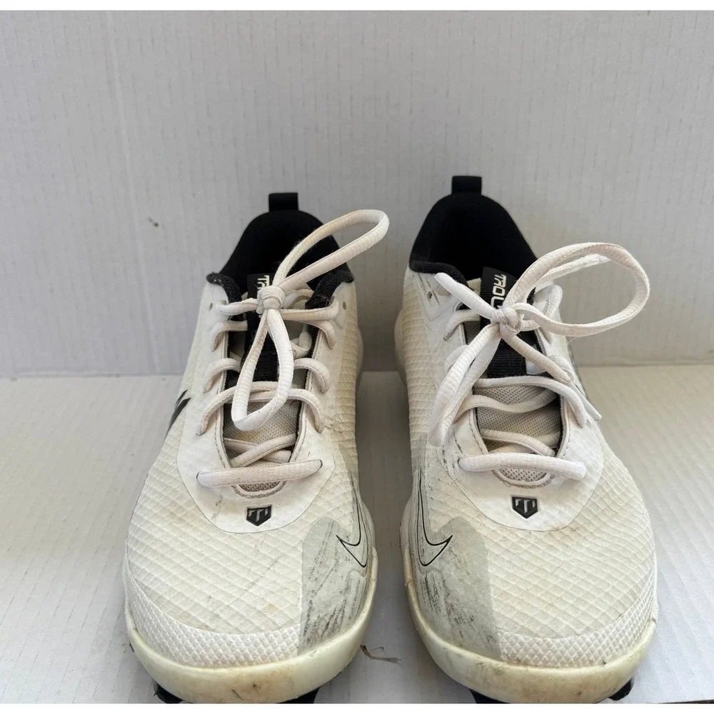Nike Vapor Edge Shark Youth Football Cleats‎ White Black FB6340-100 Size 5Y